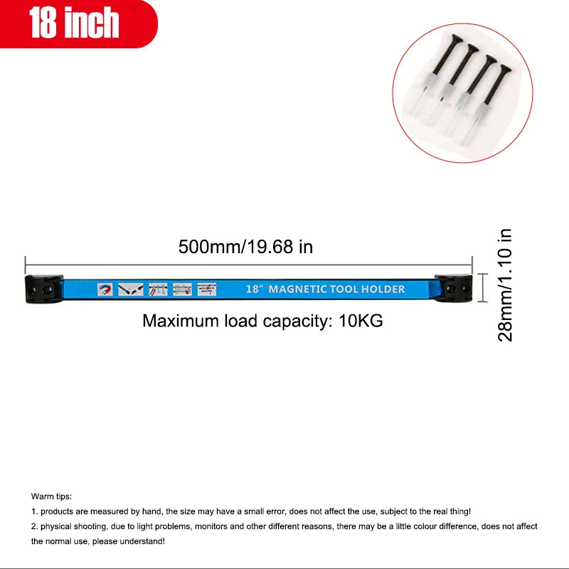 8/12/18inch Magnetic Tool Holder Powerful Magnet For Mechanical Workshop Tools