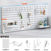 eprolo Home & Office Desktop Pegboard height-adjustable standing storage rack with hooks and compartments for organized workspace.