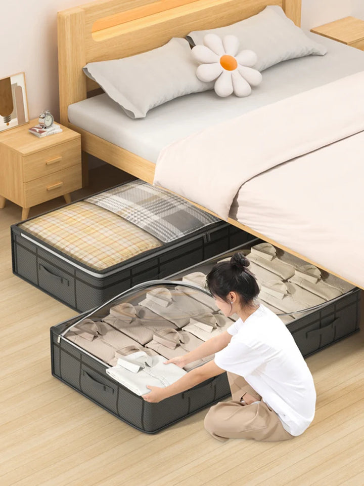 1PC large clothes storage bag under bed Foldable quilt clothes storage bag