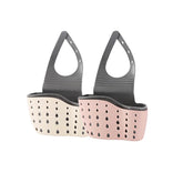 eprolo home storage drain basket for kitchen sink, adjustable soap and sponge holder with drainage design