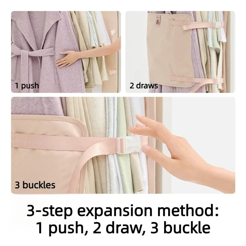 1pc Wardrobe Lazy Compressed Storage Board Dust Cover