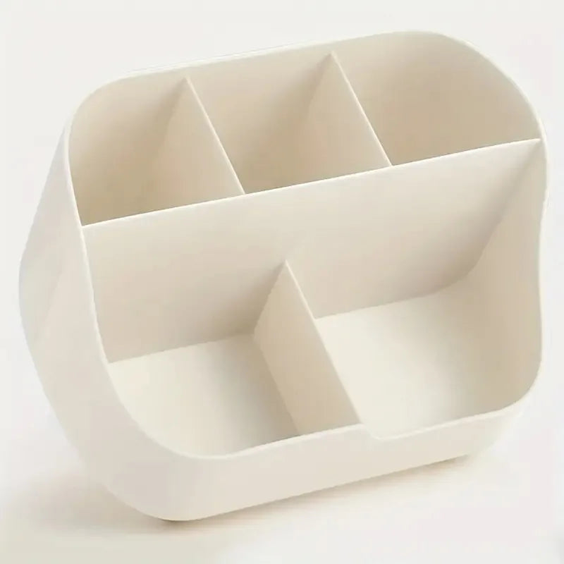Large Capacity Desktop Storage Box Five-Compartment Desktop Organizer