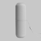 Eprolo travel portable toothbrush cup and toothpaste holder with storage case, compact bathroom dental hygiene accessory