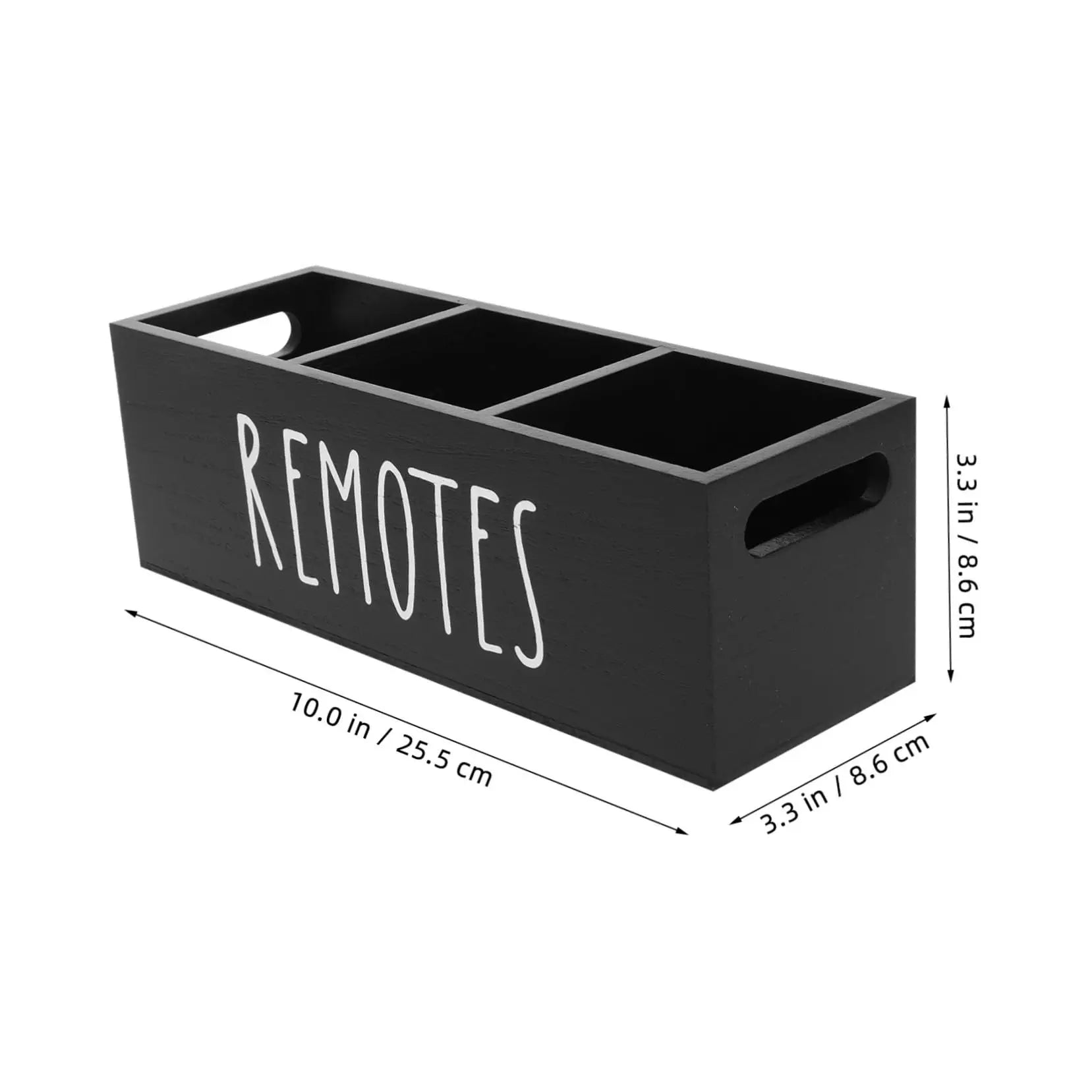 Wooden Organizer for Remote Controls Stationery  for Living Room