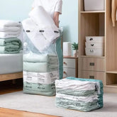 Large eprolo vacuum storage bag with no pump needed, made of durable plastic for space-saving storage and organization.