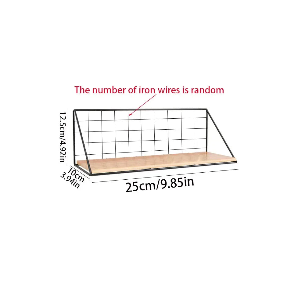 1Pcs Floating Shelves Wall Mounted Wood Storage Display Shelf