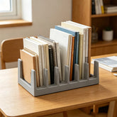 Plastic multifunctional pot lid and dish rack organizer by eprolo, featuring slots for lids and space for dishes in the kitchen.