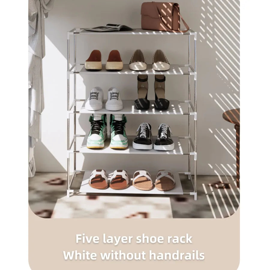 A Space-saving, Multi-tiered Shoe Rack; Durable Shoe Storage