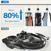 eprolo 360° rotating belt hanger hook for organizing belts, durable belt rack and storage organizer with rotating design