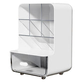 eprolo large-capacity oblique pen holder desk organizer with compartments for stationery and writing tools.