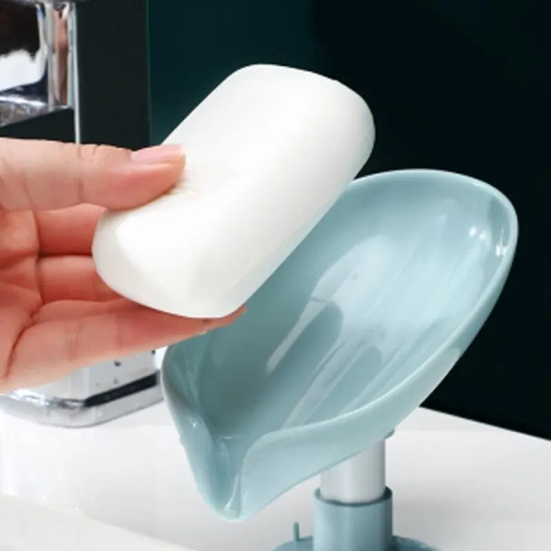 1pcs Soap Box Creative Draining Soap Storage Rack Punch Free Suction Cup