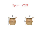 eprolo seaweed wicker basket rattan hanging flowerpot used for dirty clothes storage with a natural woven design