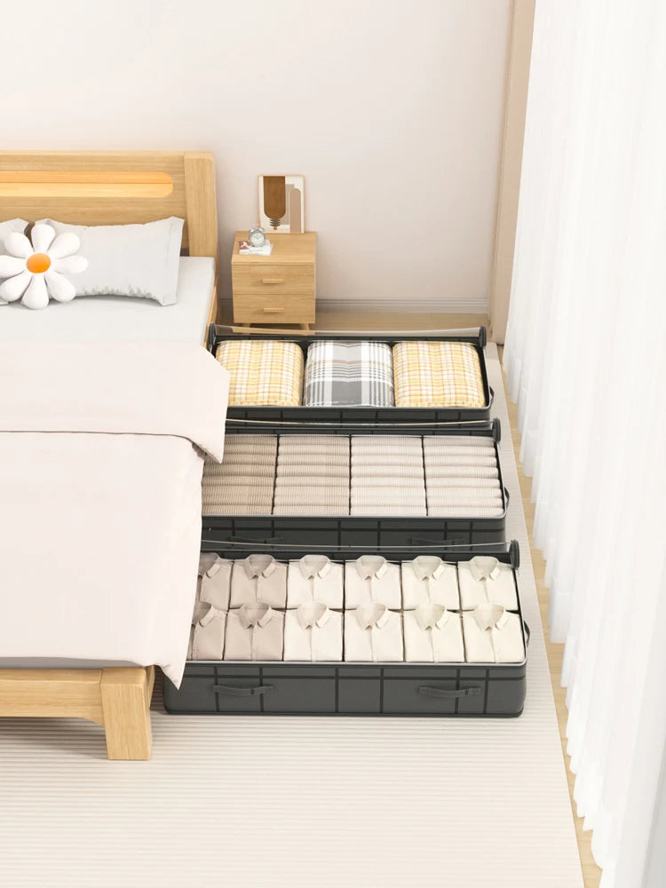 1PC large clothes storage bag under bed Foldable quilt clothes storage bag