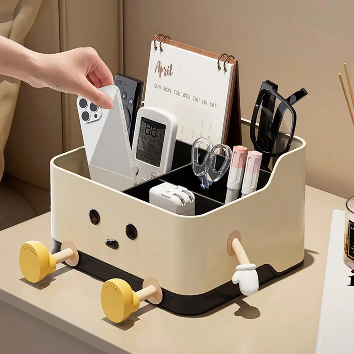 UFORU Desktop storage box remote control debris sorting storage box