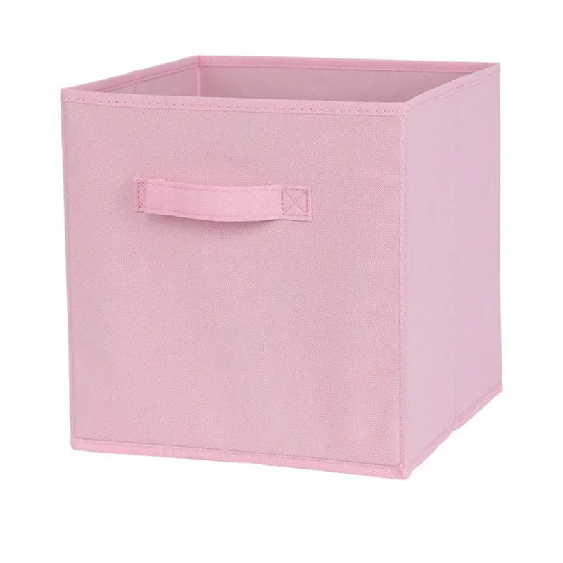 Cube Non Woven Fabric Storage Bin Collapsible Storage Box Home Supplies