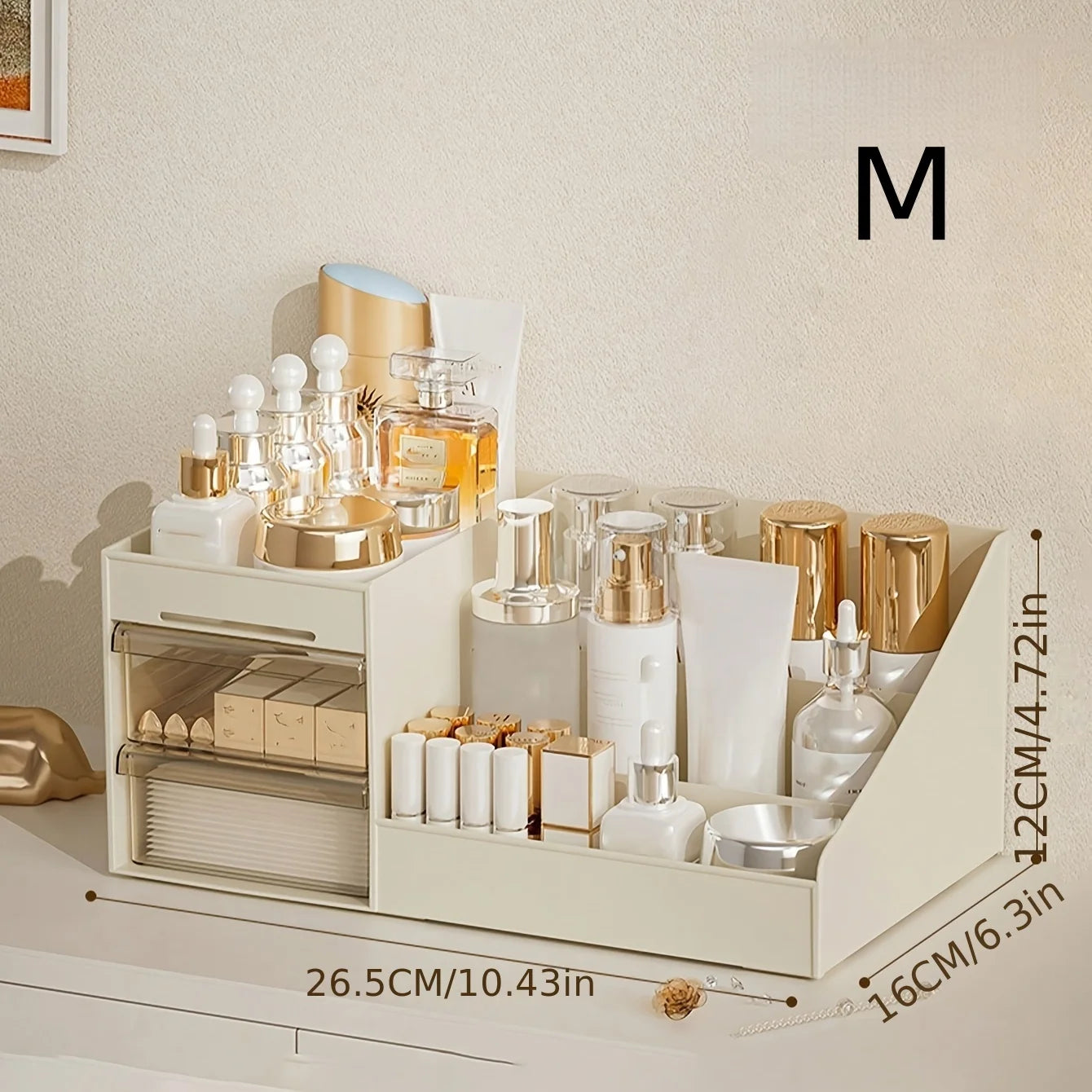 Makeup Organizer with Drawers, Cosmetic Storage for Dresser Vanity