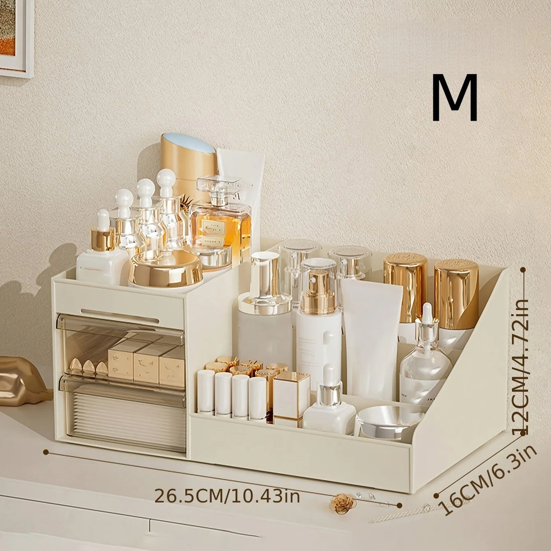 Makeup Organizer with Drawers, Cosmetic Storage for Dresser Vanity