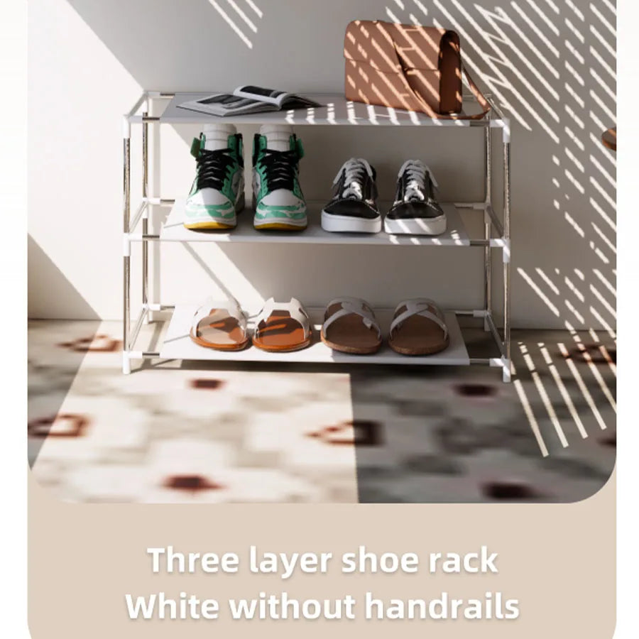A Space-saving, Multi-tiered Shoe Rack; Durable Shoe Storage