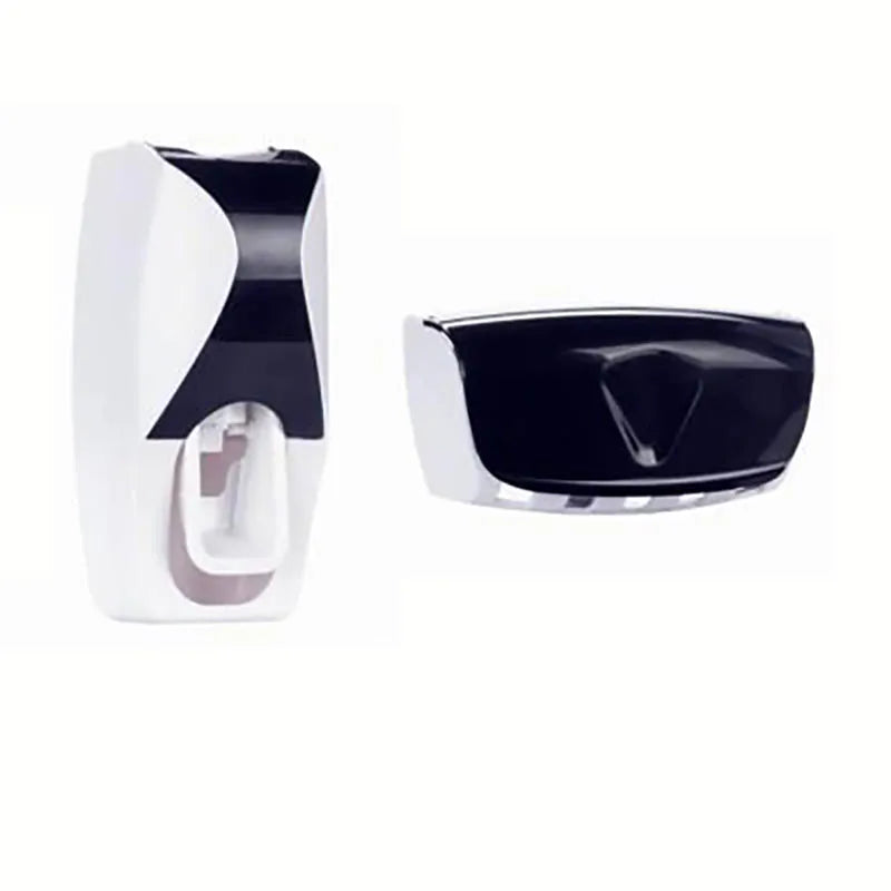 Wall-Mounted Toothbrush & Toothpaste Holder Set with Automatic Dispenser