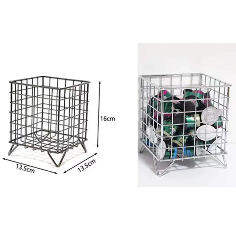 Creative Iron Storage Rack Desktop Book Pen Storage Box Large-Capacity