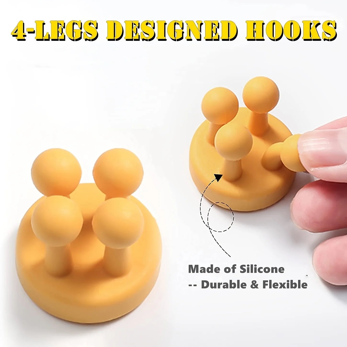 3pcs Adhesive Silicone Toothbrush Holders Wall Mounted Hanging Organization