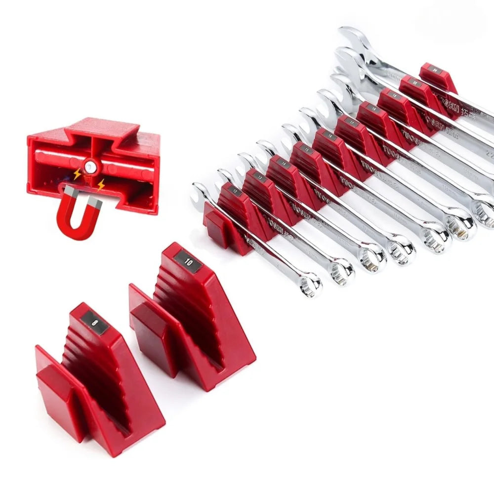 Wrench Organizer Modular System – 12 PCS Magnetic Wrench Organizer