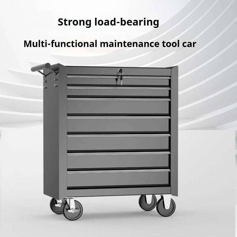 7-Drawer Tools Cabinet Simple Style Storage Tools Organizer Cart for Workshop