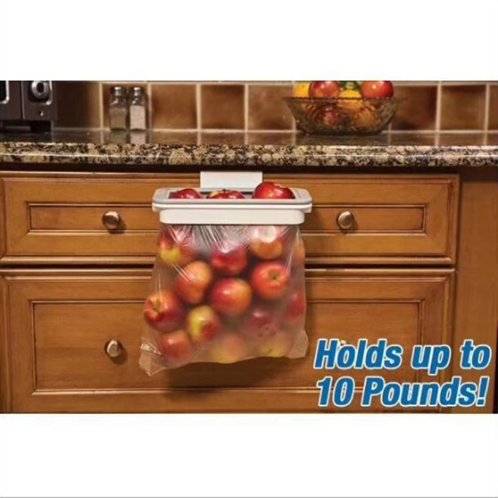 Trash Garbage Hanging Bag Hanger Durable Rubbish Holder Kitchen Organizer