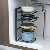 Adjustable Pot Rack Organizer Kitchen Stainless Steel Pot