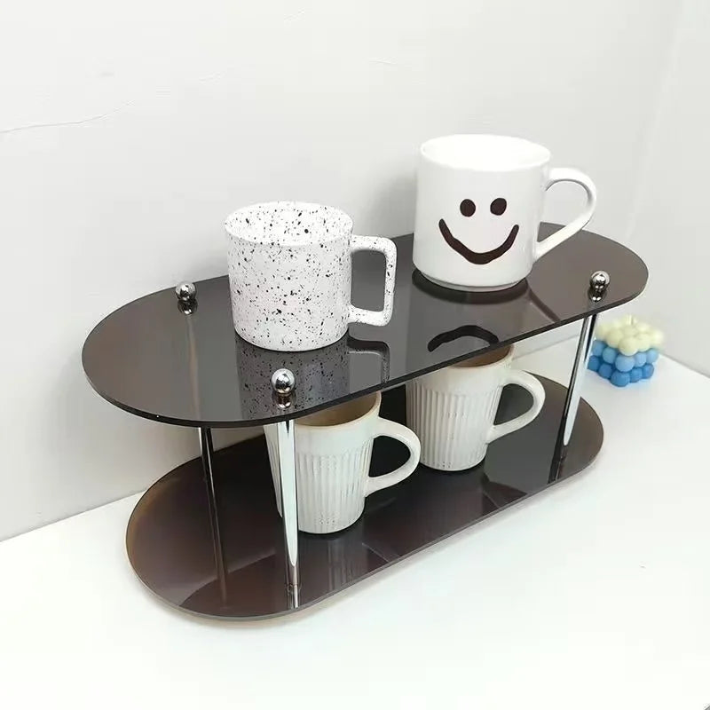Ins Style Acrylic Storage Rack Desktop Organiz Decorative Shelf