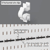 eprolo home and office desktop pegboard with height-adjustable standing storage rack, showing its organized pegboard and adjustable features