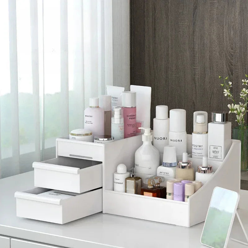 Plastic Drawer Makeup Storage Box Dormitory Finishing Shelf