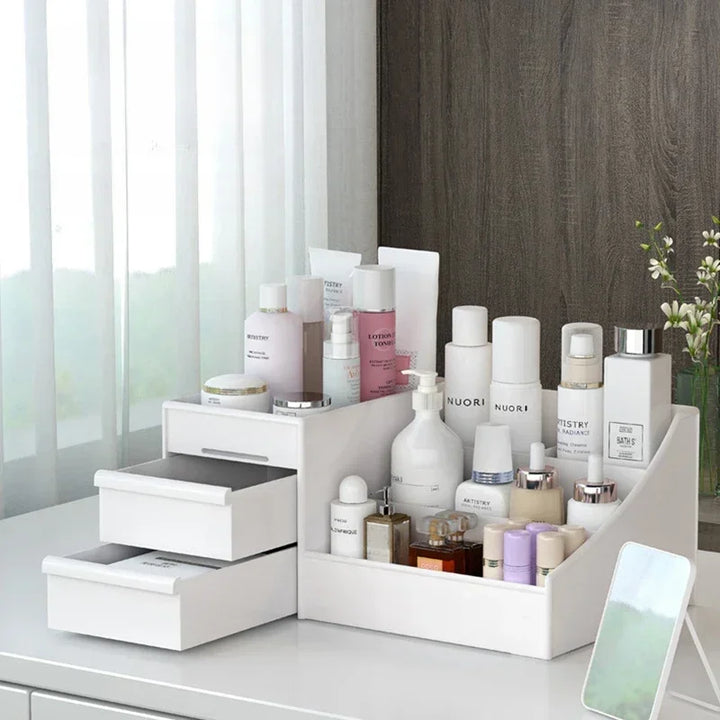 Plastic Drawer Makeup Storage Box Dormitory Finishing Shelf