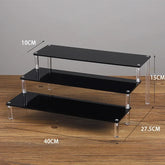 Clear acrylic display stand with 1-5 tiers for cupcakes, designed by eprolo, showcasing a versatile cupcake riser rack.
