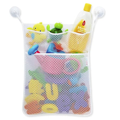 Baby Shower Toy Cute Duck Frog Net Toy Storage Bag Strong Suction Cup