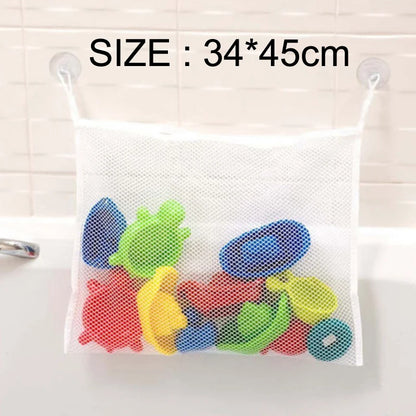 Baby Shower Toy Cute Duck Frog Net Toy Storage Bag Strong Suction Cup