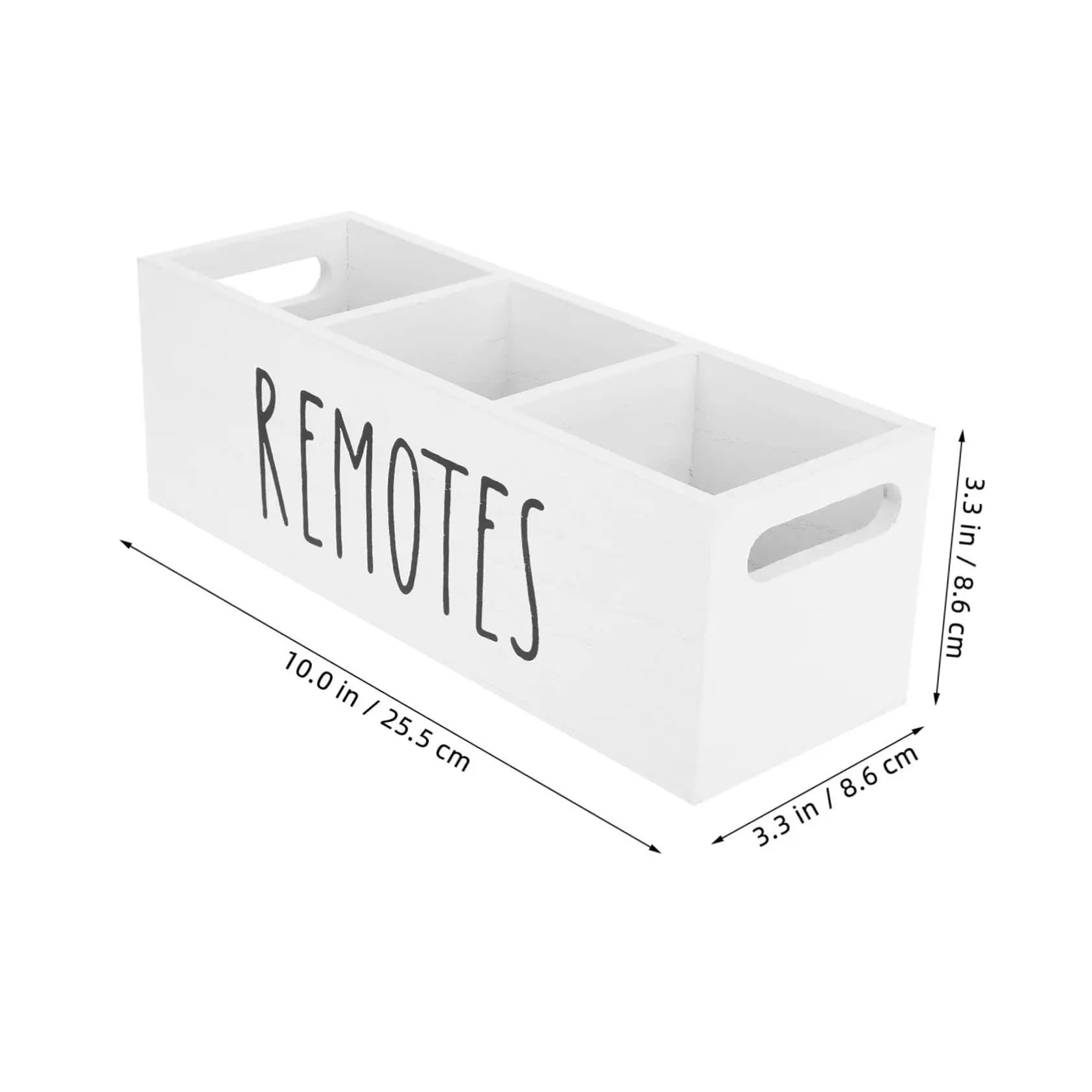 Wooden Organizer for Remote Controls Stationery  for Living Room