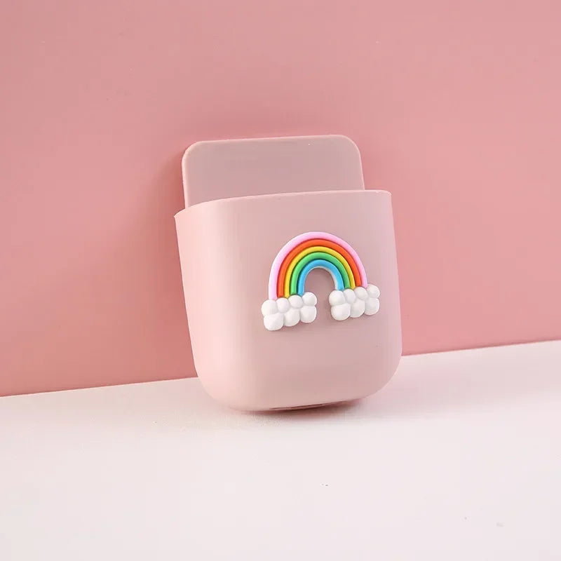 Cute Storage Rack Desk Organizer Pen Holder Self Adhesive Stationery Holder
