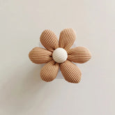 eprolo INS Flower Wall Hook made of wood, featuring sticky adhesive for hanging towels, coats, or storage items on walls.