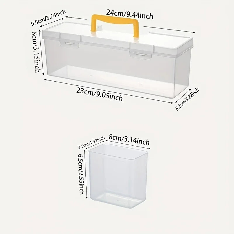 7pcs(6 Small Boxes and 1 Large Box) Tool Parts Storage Box, Household Screws