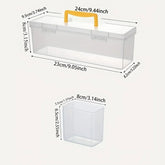 7pcs6 Small Boxes and 1 Large Box Tool Parts Storage Box Household Screws