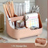 Large capacity desktop storage box by eprolo with five compartments for organizing office supplies and stationery.