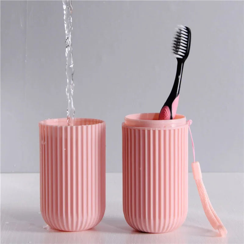 Travel Portable Toothbrush Cup Bathroom Toothpaste Holder Storage Case