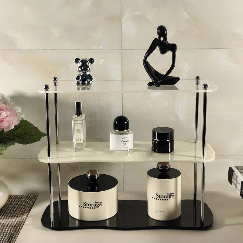 Ins Style Acrylic Storage Rack Desktop Organiz Decorative Shelf