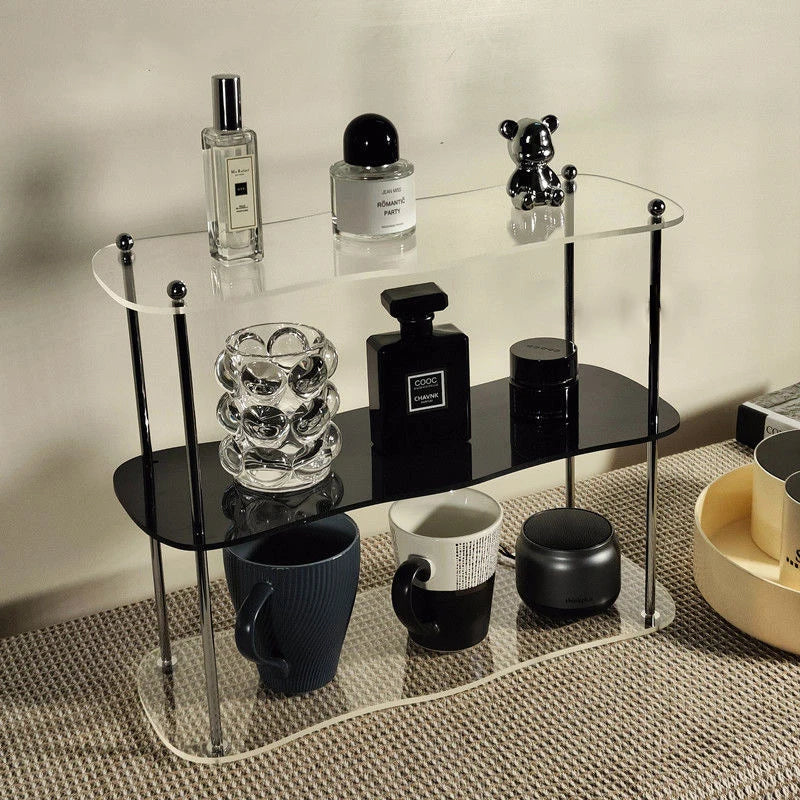 Ins Style Acrylic Storage Rack Desktop Organiz Decorative Shelf