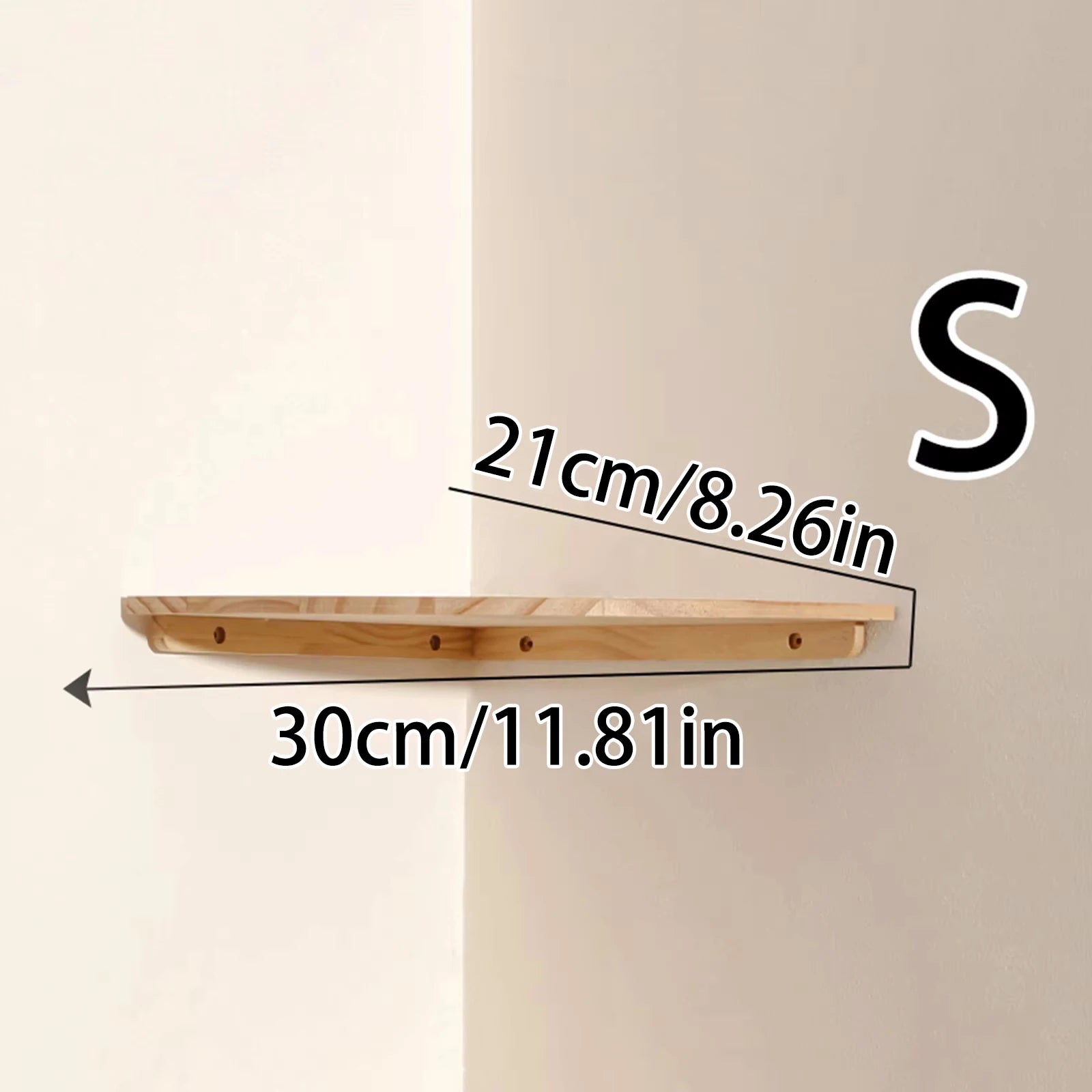 Wall Corner Shelves Wood Floating Wall Shelf Round End Corner Shelf
