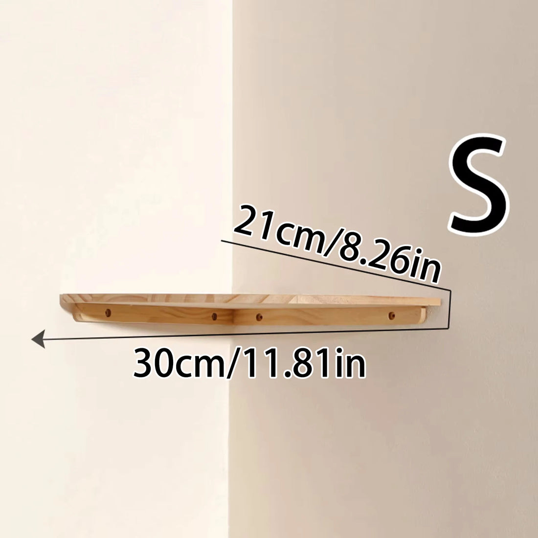 Wall Corner Shelves Wood Floating Wall Shelf Round End Corner Shelf