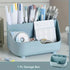 Large capacity desktop storage box by eprolo with five compartments for organizing office supplies and stationery.