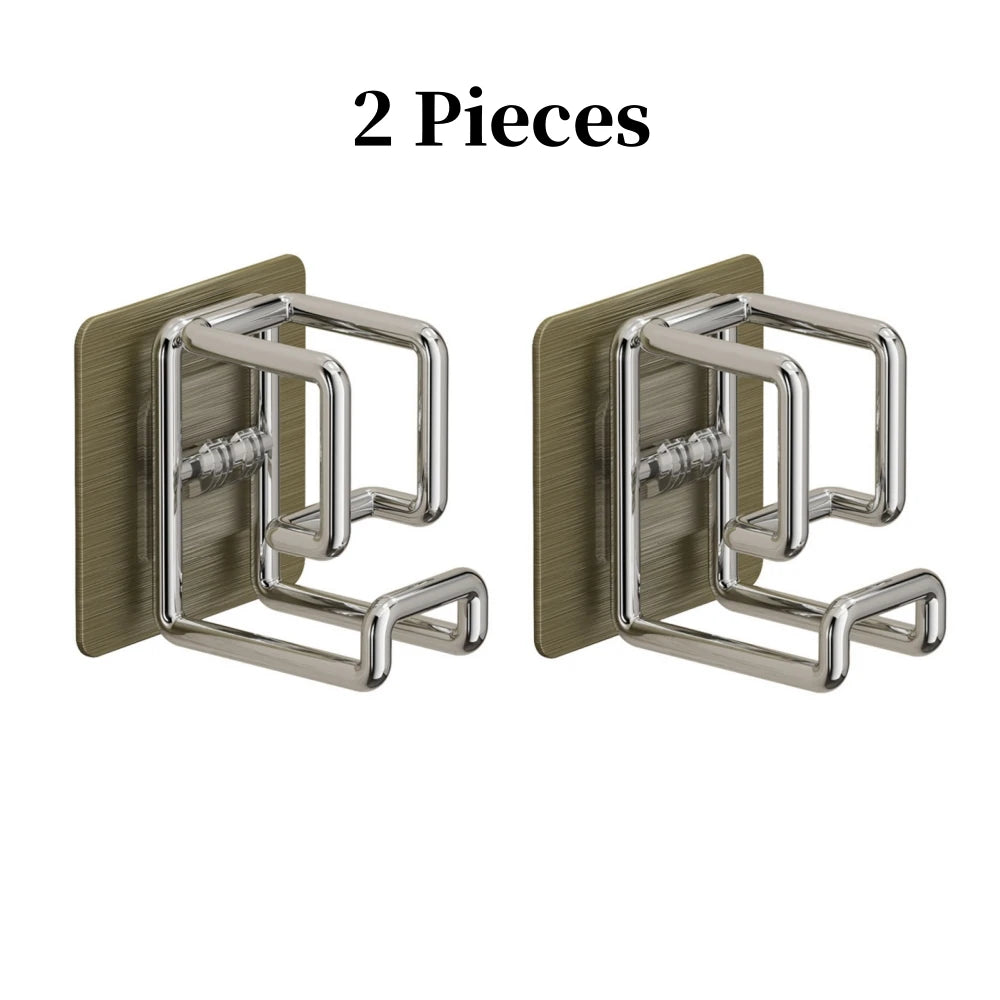 1/2/4/6Pcs Stainless Steel Washbasin Hook Multifunction Punch-free Bathroom