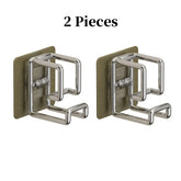 Set of 1, 2, 4, or 6 stainless steel washbasin hooks by eprolo, punch-free bathroom accessories for hanging towels and accessories.